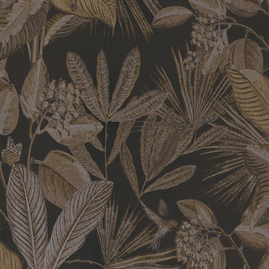 Černá vliesová tapeta na zeď příroda 221181, Inspire, BN Walls - Vliesové tapety