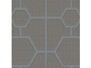 Šedá geometrická vliesová tapeta s vinylovým povrchem Z80026 Philipp Plein, Zambaiti Parati