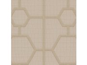 Béžová geometrická vliesová tapeta s vinylovým povrchem Z80030 Philipp Plein, Zambaiti Parati