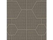 Zlato-stříbrná geometrická vliesová tapeta s vinylovým povrchem Z80033 Philipp Plein, Zambaiti Parati