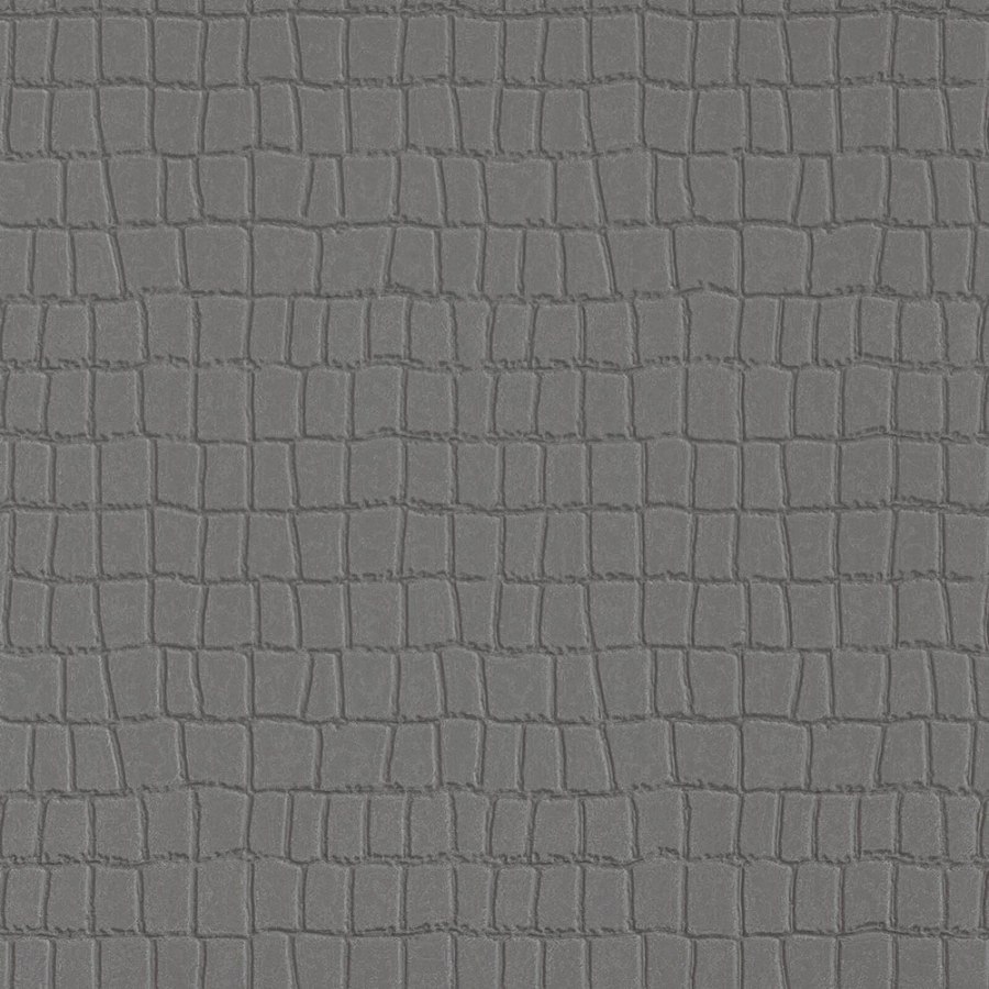 Šedá vliesová tapeta s vinylovým povrchem imitace kůže Z80034 Philipp Plein, Zambaiti Parati - Vliesové tapety