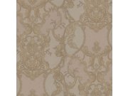 Zlato-béžová ornamentální vliesová tapeta s vinylovým povrchem Z80037 Philipp Plein, Zambaiti Parati