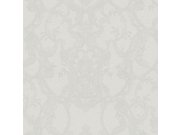 Bílo-stříbrná ornamentální vliesová tapeta s vinylovým povrchem Z80040 Philipp Plein, Zambaiti Parati