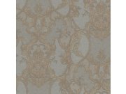 Zlato-šedá ornamentální vliesová tapeta s vinylovým povrchem Z80043 Philipp Plein, Zambaiti Parati