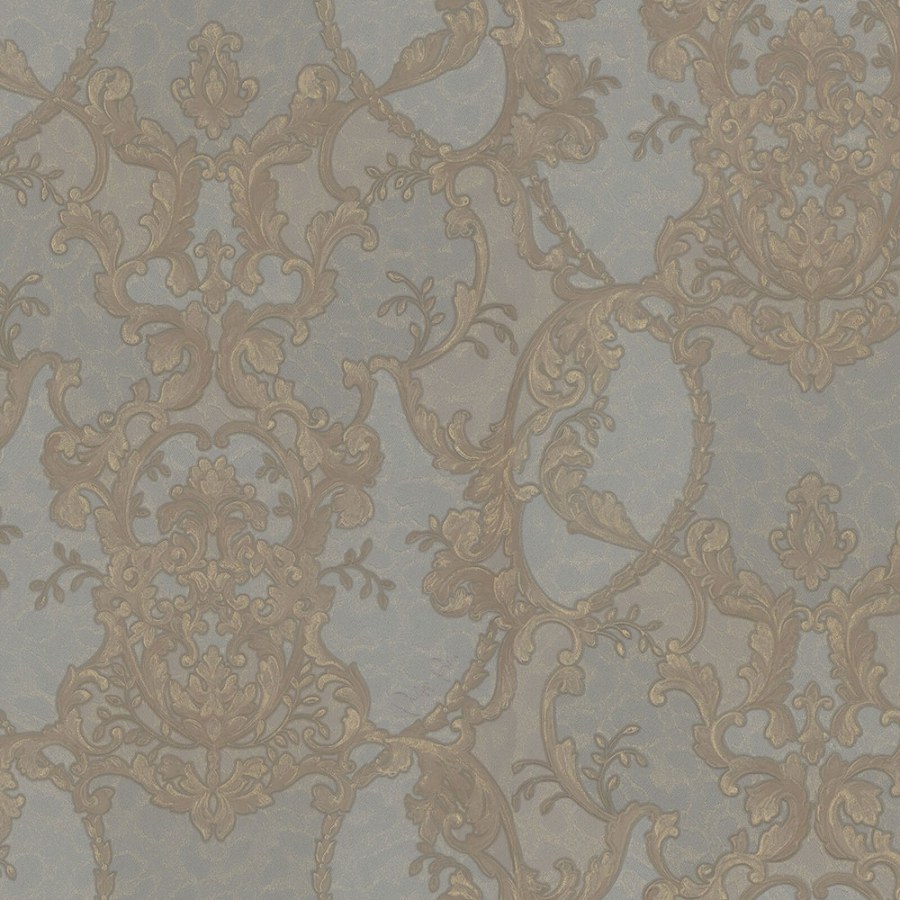 Tapety Yara - Tapety dle materiálu - Vliesové tapety - Zlato-šedá ornamentální vliesová tapeta s vinylovým povrchem Z80043 Philipp Plein, Zambaiti Parati Zlato-šedá ornamentální vliesová tapeta s vinylovým povrchem Z80043 Philipp Plein, Zambaiti Parati - Vliesové tapety