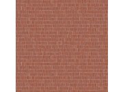 Cihlově červená grafická vliesová tapeta na zeď 221245, The Marker, BN Walls