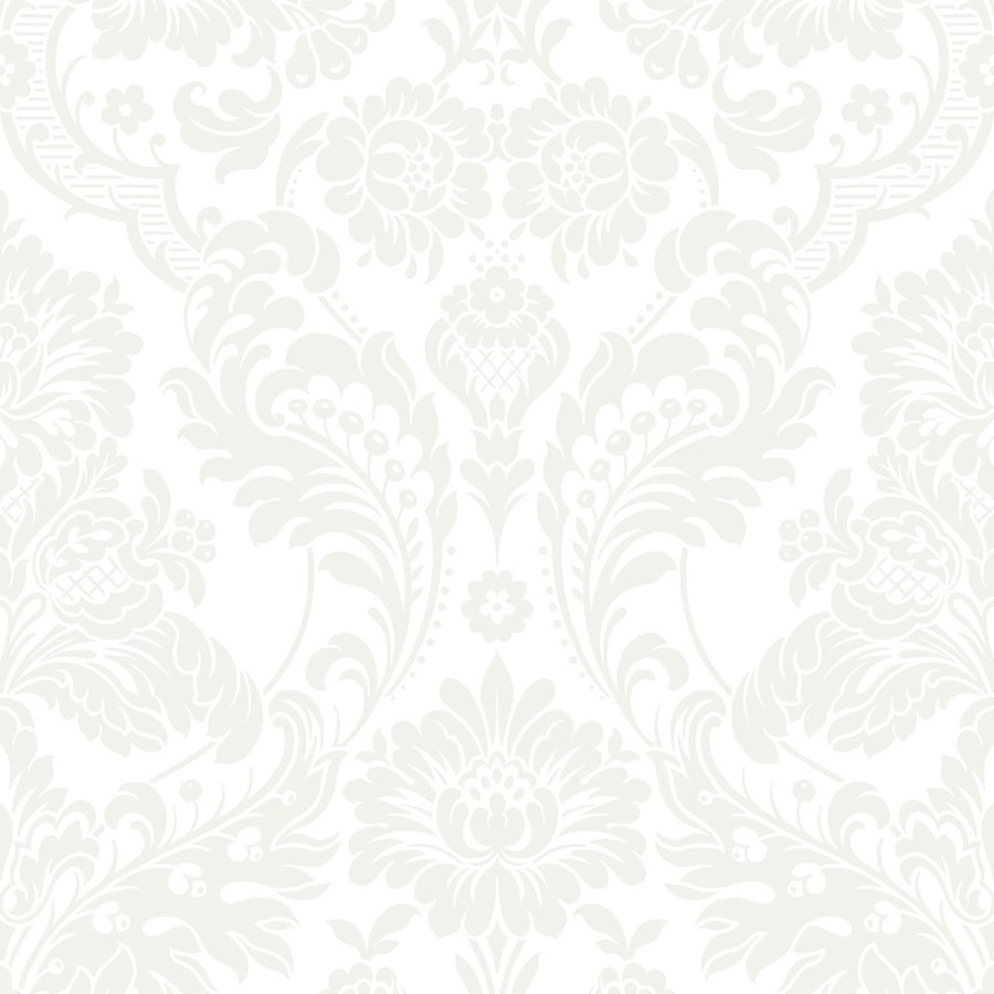 Bílá vliesová zámecká tapeta flock, 104565 Eternal, Graham&Brown - Vliesové tapety