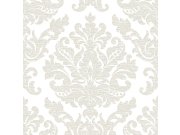 Stříbrná vliesová tapeta s ornamenty 105450 Eternal, Graham&Brown