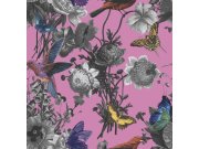 Luxusní vliesová tapeta na zeď květiny, ptáci 106429 Reverie, Graham&Brown