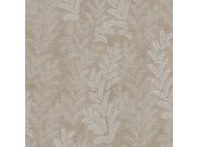 Hnědá vliesová tapeta na zeď, Listy, Z66818, Satin Flowers, Zambaiti Parati