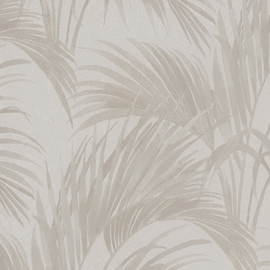 Béžová vliesová tapeta na zeď, Listy, Z66824, Satin Flowers, Zambaiti Parati - Vliesové tapety