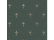 Zelená vliesová zámecká tapeta na zeď, Z66851, Satin Flowers, Zambaiti Parati