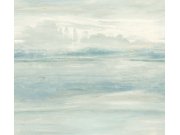 Modro-zelená vliesová tapeta na zeď, krajina v mlze, SO2434, Candice Olson Casual Elegance, York