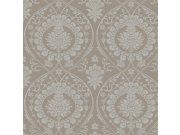 Tapety Yara Tapety dle materiálu Papírové tapety - Hnědá předklížená zámecká tapeta na zeď DM4902, Damask, York Hnědá předklížená zámecká tapeta na zeď DM4902, Damask, York