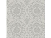 Šedá předklížená zámecká tapeta na zeď DM4904, Damask, York