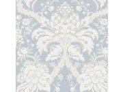 Modrobéžová předklížená tapeta na zeď, ornamenty DM4955, Damask, York