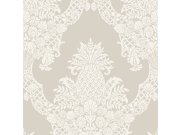Tapety Yara Tapety dle materiálu Papírové tapety - Šedobéžová předklížená tapeta, ananas, ornamenty DM4972, Damask, York Šedobéžová předklížená tapeta, ananas, ornamenty DM4972, Damask, York