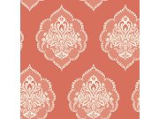 Červená předklížená zámecká tapeta na zeď DM4981, Damask, York