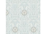 Modro-bílá předklížená tapeta - květiny, ornamenty DM4991, Damask, York