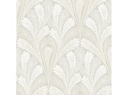 Tapety Yara Tapety dle materiálu Papírové tapety - Šedá předklížená tapeta na zeď, listy DM5022, Damask, York Šedá předklížená tapeta na zeď, listy DM5022, Damask, York