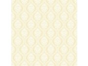 Žlutá předklížená tapeta na zeď, damaškový vzor DM5029, Damask, York