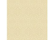 Okrová předklížená zámecká tapeta na zeď DM5035, Damask, York