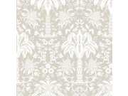 Tapety Yara Tapety dle materiálu Papírové tapety - Béžová papírová tapeta na zeď -ornamenty, palmy DM5013, Damask, York Béžová papírová tapeta na zeď -ornamenty, palmy DM5013, Damask, York