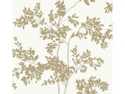 Bílo-zlatá vliesová tapeta s větvičkami, BL1806, Blooms Second Edition Resource Library, York