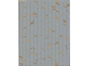 Modrozlatá vliesová tapeta na zeď, listy OS4202, Modern Nature II, York