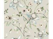 Béžová vliesová květinová tapeta na zeď, BL1794, Blooms Second Edition Resource Library, York