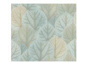 Zelenozlatá vliesová tapeta na zeď, listy OS4241, Modern Nature II, York