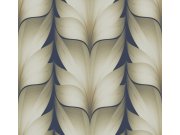 Tapety Yara Tapety dle materiálu Vliesové tapety - Modro-béžová geometrická vliesová tapeta na zeď, EV3956, Candice Olson Casual Elegance, York Modro-béžová geometrická vliesová tapeta na zeď, EV3956, Candice Olson Casual Elegance, York