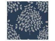 Tapety Yara Tapety dle materiálu Vliesové tapety - Tmavě modrá vliesová tapeta, větvičky, listy OS4257, Modern nature II, York Tmavě modrá vliesová tapeta, větvičky, listy OS4257, Modern nature II, York