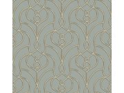 Šedo-modrá zámecká vliesová tapeta na zeď, EV3948, Candice Olson Casual Elegance, York