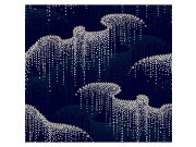 Tapety Yara Tapety dle materiálu Vliesové tapety - Modrá vliesová tapeta na zeď, puntíky, perly OS4264, Modern nature II, York Modrá vliesová tapeta na zeď, puntíky, perly OS4264, Modern nature II, York