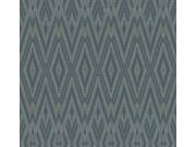 Modrá geometrická vliesová tapeta na zeď, EV3915, Candice Olson Casual Elegance, York