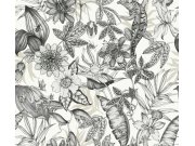 Černo-bílá vliesová tapeta na zeď, tropický les, BL1703, Blooms Second Edition Resource Library, York