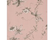 Růžová vliesová květinová tapeta na zeď, 220902, Preloved, BN Walls