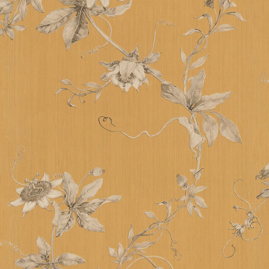 Žlutá vliesová květinová tapeta na zeď, 220903, Preloved, BN Walls - Vliesové tapety