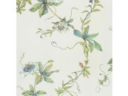 Bílá vliesová květinová tapeta na zeď, 220904, Preloved, BN Walls