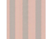Růžová vliesová tapeta, Pruhy, 220913, Preloved, BN Walls
