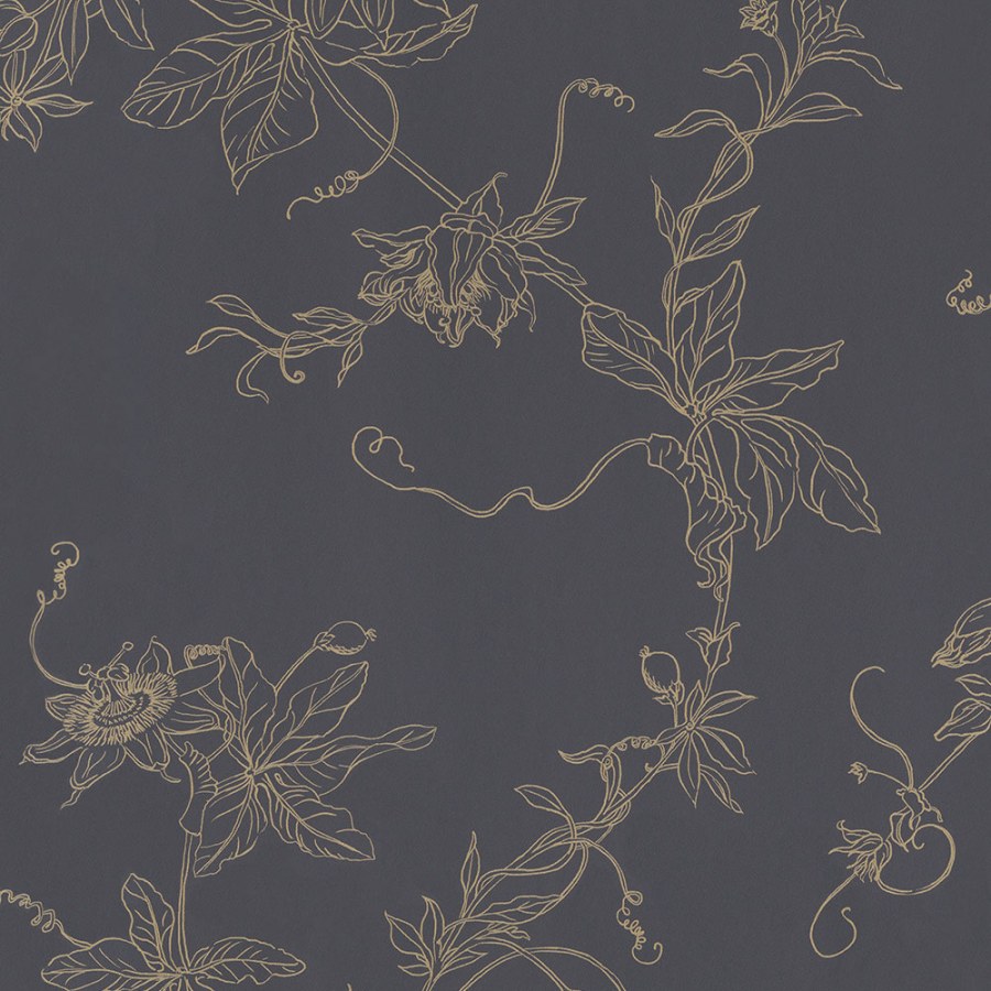 Modrá vliesová květinová tapeta na zeď, 220941, Preloved, BN Walls - Vliesové tapety