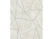 Šedo-stříbrná geometrická vliesová tapeta na zeď, MD7183, Modern Metals, York