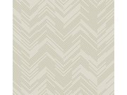 Krémově-zlatá geometrická vliesová tapeta na zeď, MD7225, Modern Metals, York