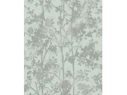 Tapety Yara Tapety dle materiálu Vliesové tapety - Modro-stříbrná květinová vliesová tapeta na zeď, MD7142, Modern Metals, York Modro-stříbrná květinová vliesová tapeta na zeď, MD7142, Modern Metals, York