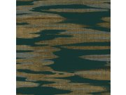 Zeleno-zlatá vliesová tapeta, mraky, oblaka DD3823, Dazzling Dimensions 2, York