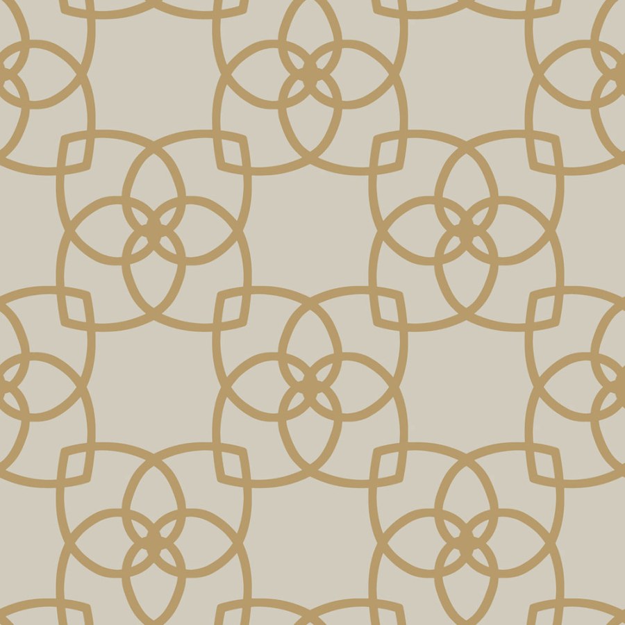 Luxusní šedobéžová tapeta, zlaté ornamenty Y6200202, Dazzling Dimensions 2, York - Vliesové tapety
