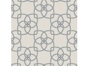 Tapety Yara Tapety dle materiálu Vliesové tapety - Šedá vliesová tapeta se stříbrnými ornamenty Y6200205, Dazzling Dimensions 2, York Šedá vliesová tapeta se stříbrnými ornamenty Y6200205, Dazzling Dimensions 2, York