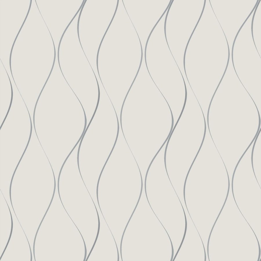 Šedá vliesová tapeta se stříbrnými vlnkami Y6201401, Dazzling Dimensions 2, York - Vliesové tapety