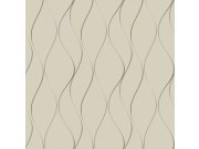 Luxusní béžová vliesová tapeta se zlatými vlnkami Y6201404, Dazzling Dimensions 2, York